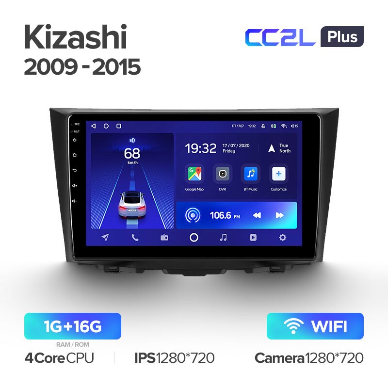 Штатная магнитола Teyes CC2L PLUS для Suzuki Kizashi 2009-2015 на Android 8.1