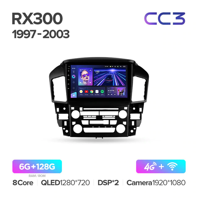 Штатная магнитола Teyes CC3 для Lexus RX300 XU10 1997-2003 на Android 10