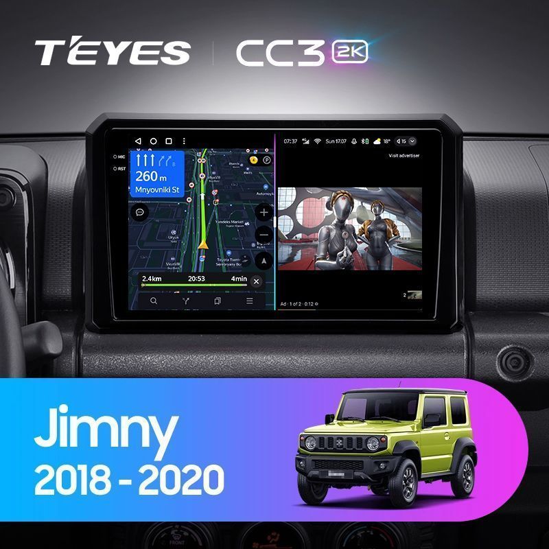 Штатная магнитола Teyes CC3 2K для Suzuki Jimny JB64 2018-2020 на Android 10