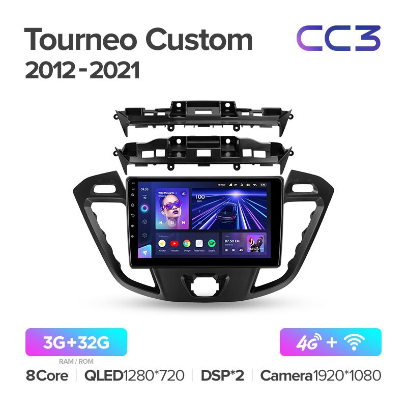 Штатная магнитола Teyes CC3 для Ford Tourneo Custom 1 2012-2021 на Android 10