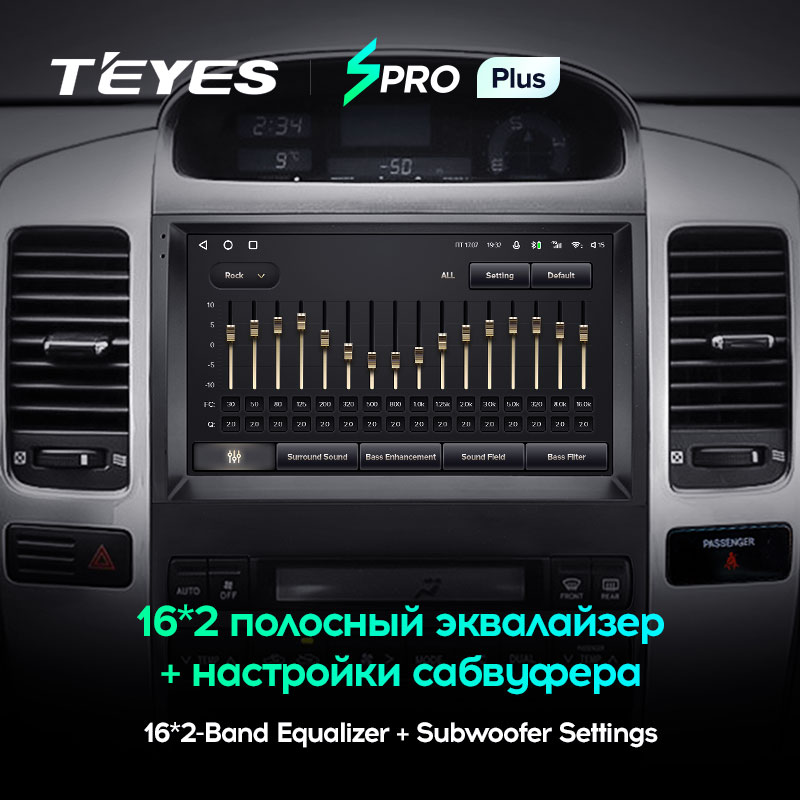 Штатная магнитола Teyes SPRO+ для Toyota Land Cruiser Prado 120 III 2002-2009 на Android 10
