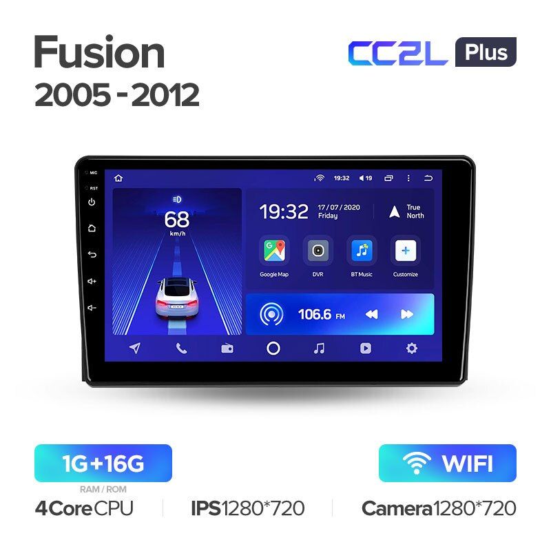 Штатная магнитола Teyes CC2L PLUS для Ford Fusion 1 2005-2012 на Android 8.1