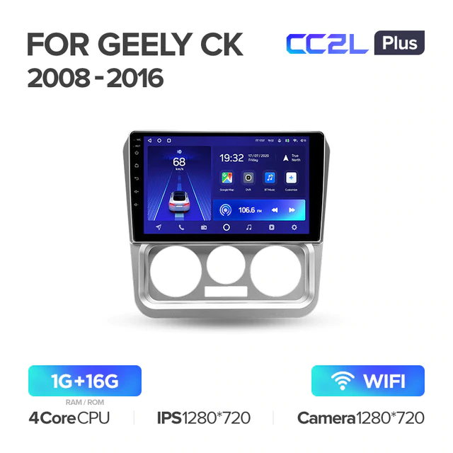 Штатная магнитола Teyes CC2L PLUS для Geely CK 2008 - 2016 на Android 8.1