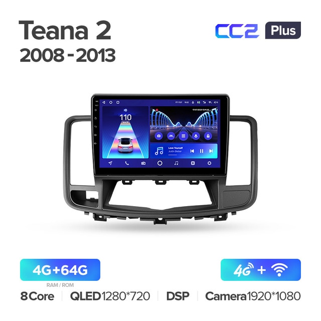 Штатная магнитола Teyes CC2PLUS для Nissan Teana J32 2008-2013 на Android 10