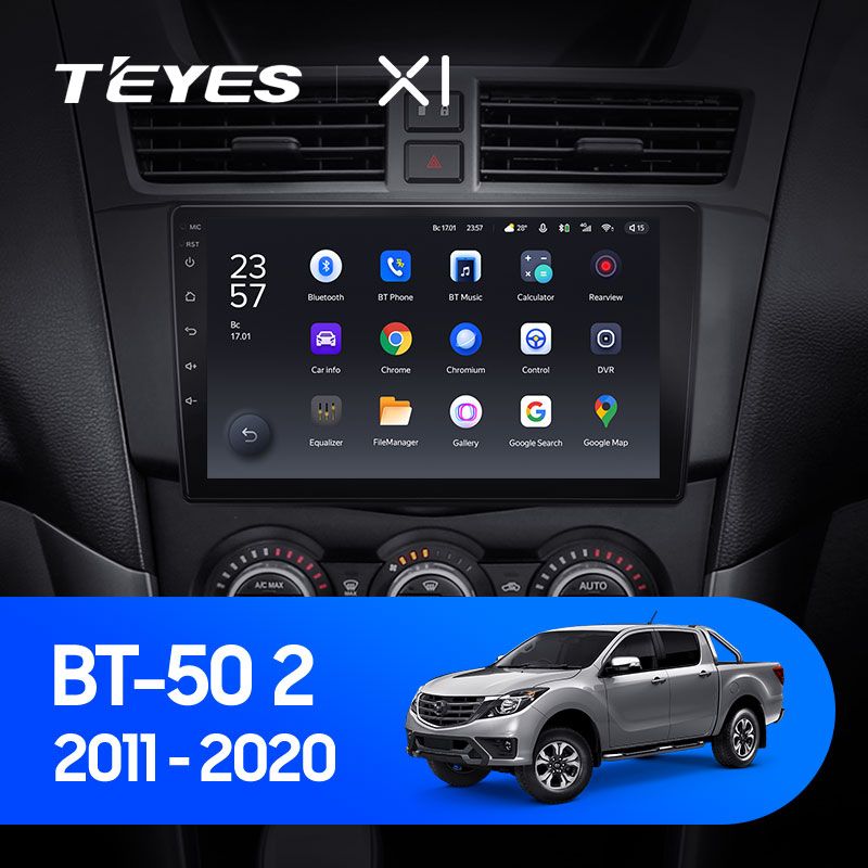 Штатная магнитола Teyes X1 для Mazda BT50 2 2011-2020 на Android 10