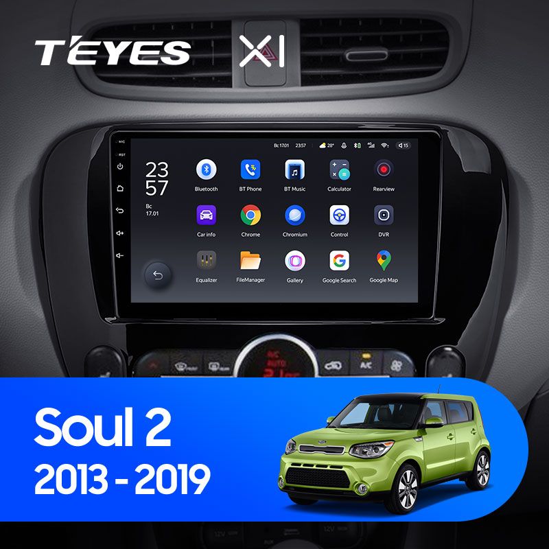 Штатная магнитола Teyes X1 для Kia Soul 2 PS 2013-2019 на Android 10