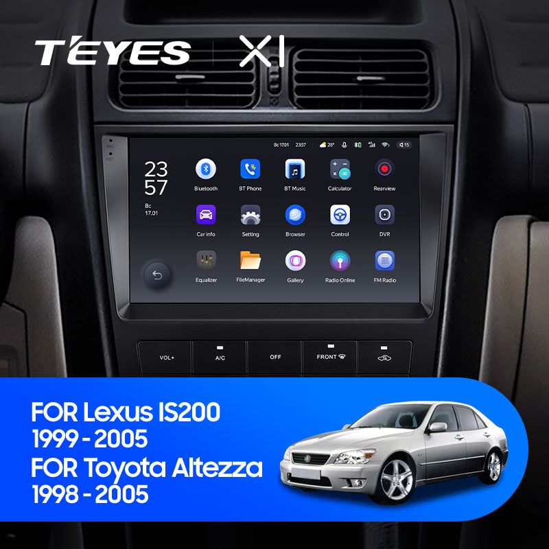 Штатная магнитола Teyes X1 для Toyota Altezza XE10 1998-2005 на Android 10