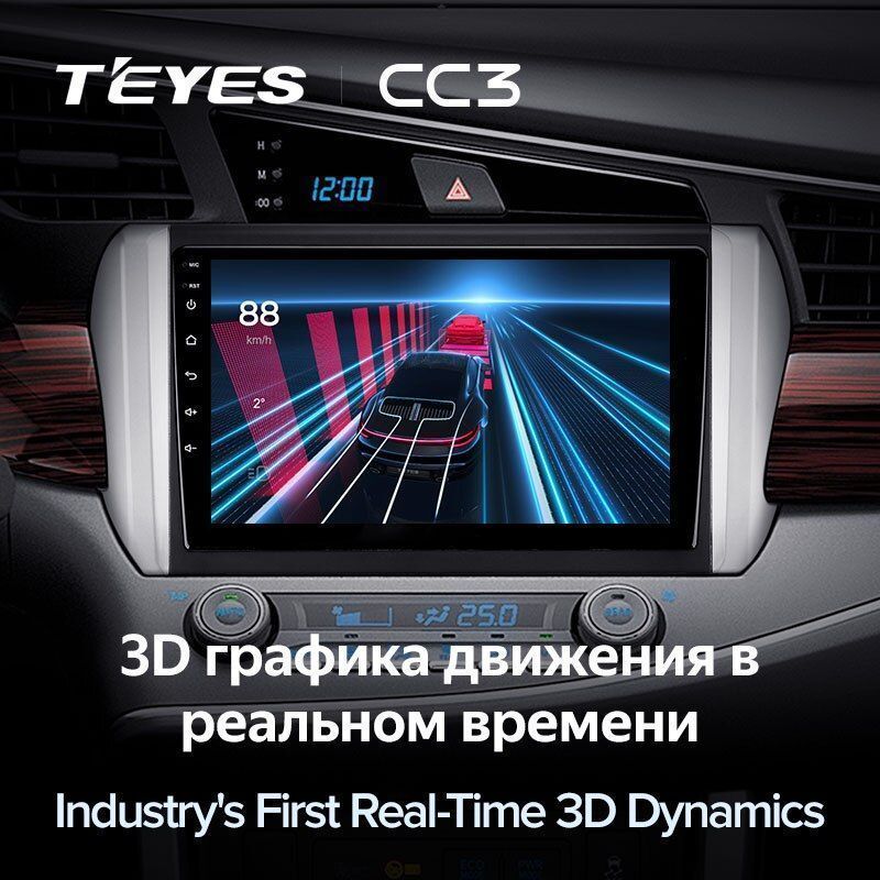 Штатная магнитола Teyes CC3 для Toyota Innova 2 2015-2022 на Android 10