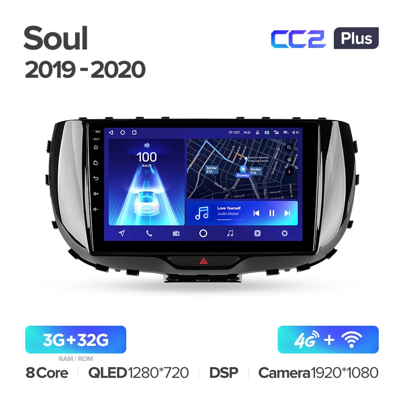 Штатная магнитола Teyes CC2PLUS для Kia Soul SK3 2019-2020 на Android 10