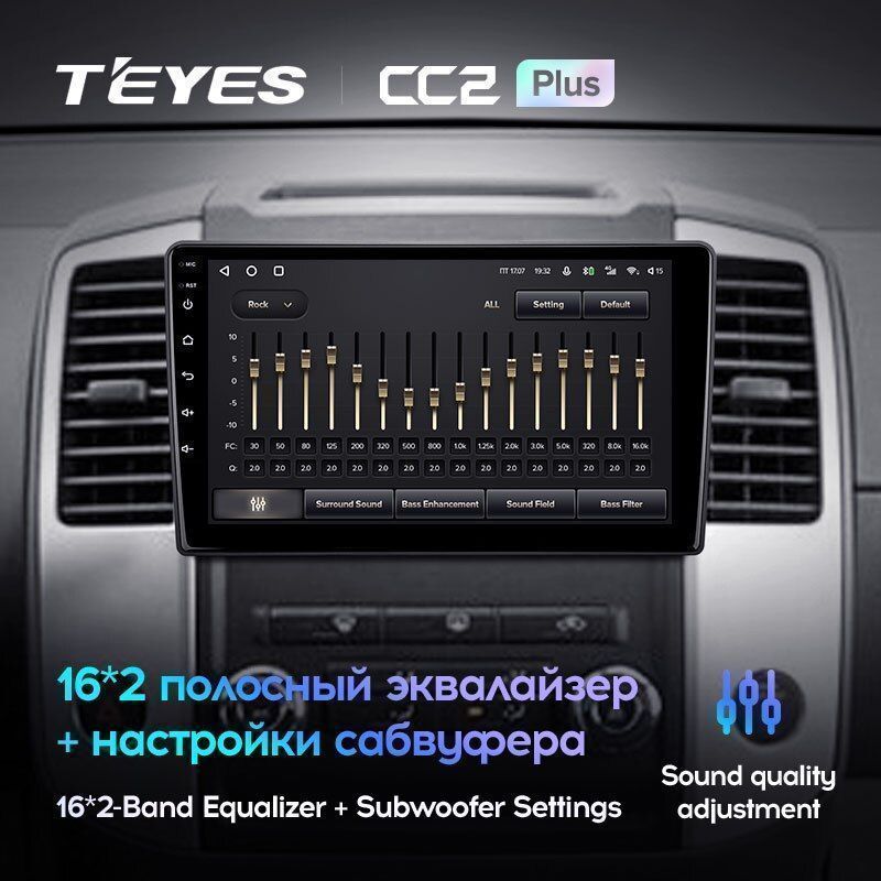 Штатная магнитола Teyes CC2PLUS для Nissan Frontier 2009-2012 на Android 10