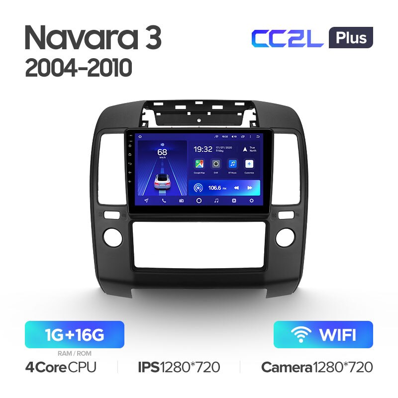 Штатная магнитола Teyes CC2L PLUS для Nissan Navara 3 D40 2004-2010 на Android 8.1