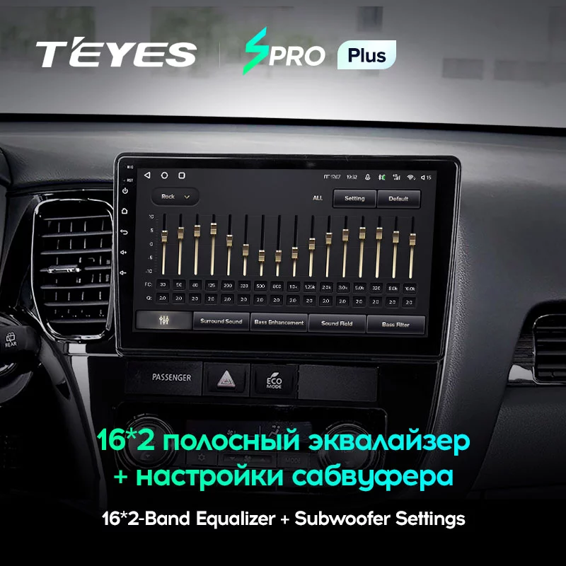 Штатная магнитола Teyes SPRO+ для Mitsubishi Outlander 3 2012-2018 на Android 10
