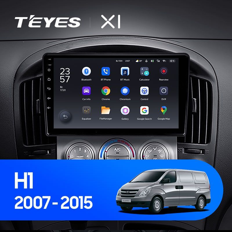 Штатная магнитола Teyes X1 для Hyundai H1 TQ 2007-2015 на Android 10