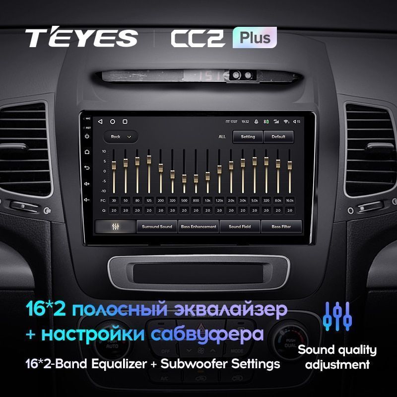 Штатная магнитола Teyes CC2PLUS для KIA Sorento 2 XM 2012-2021 на Android 10