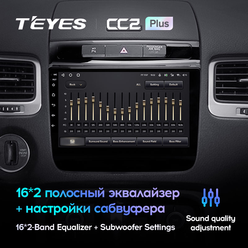 Штатная магнитола Teyes CC2PLUS для Volkswagen Touareg FL NF 2010-2018 на Android 10