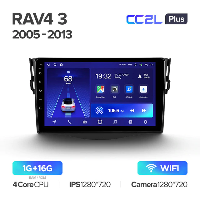 Штатная магнитола Teyes CC2L PLUS для Toyota RAV4 XA30 2005-2013 на Android 8.1