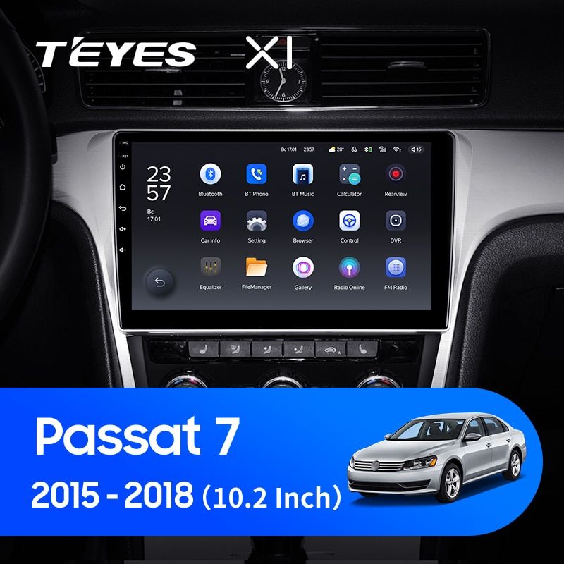 Штатная магнитола Teyes X1 для Volkswagen Passat 7 B7 NMS 2015-2018 (F2) на Android 10