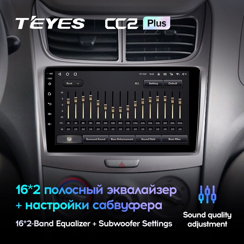 Штатная магнитола Teyes CC2PLUS для Chevrolet Sail 2009-2013 на Android 10
