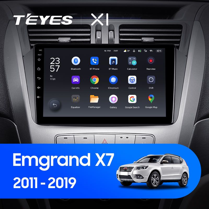 Штатная магнитола Teyes X1 для Geely Emgrand X7 1 GX7 EX7 2011 - 2019 на Android 10