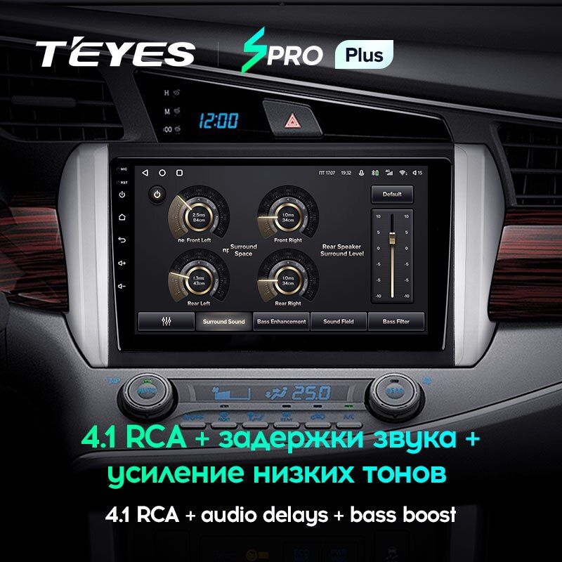 Штатная магнитола Teyes SPRO+ для Toyota Innova 2 2015-2022 на Android 10