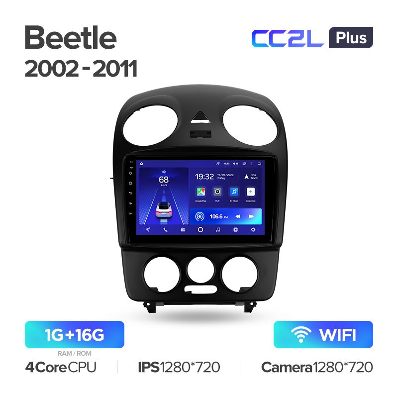 Штатная магнитола Teyes CC2L PLUS для Volkswagen Beetle A4 2002-2011 на Android 8.1