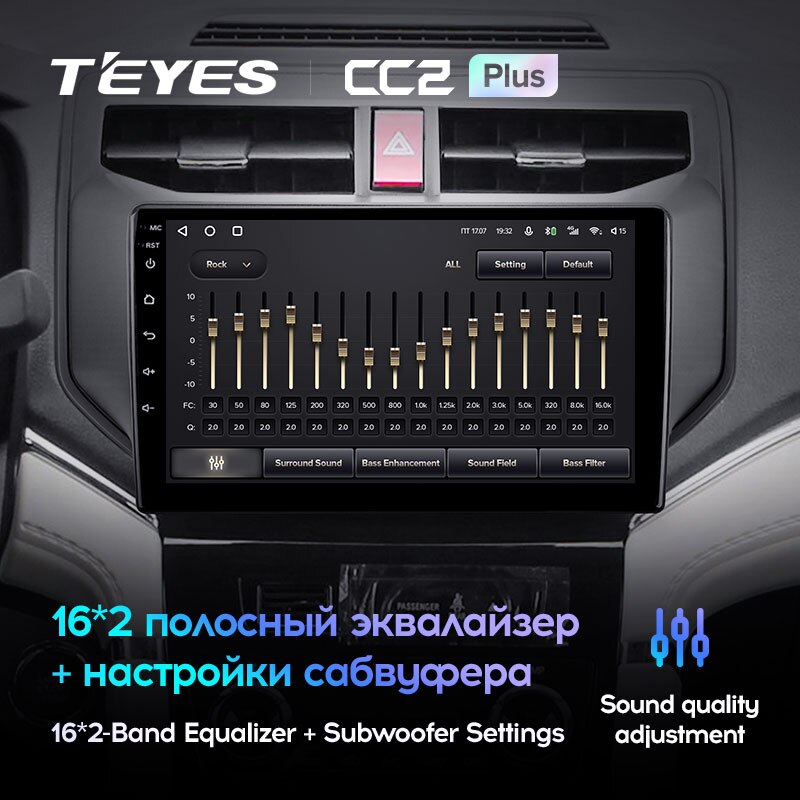 Штатная магнитола Teyes CC2PLUS для Toyota Rush 2017-2020 на Android 10