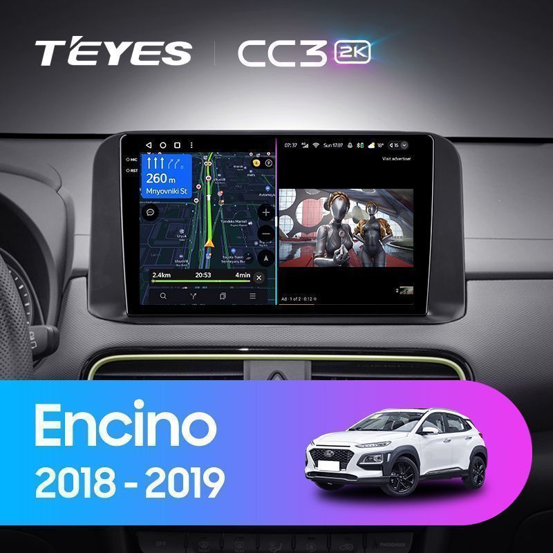 Штатная магнитола Teyes CC3 2K для Hyundai Encino 2018-2019 на Android 10