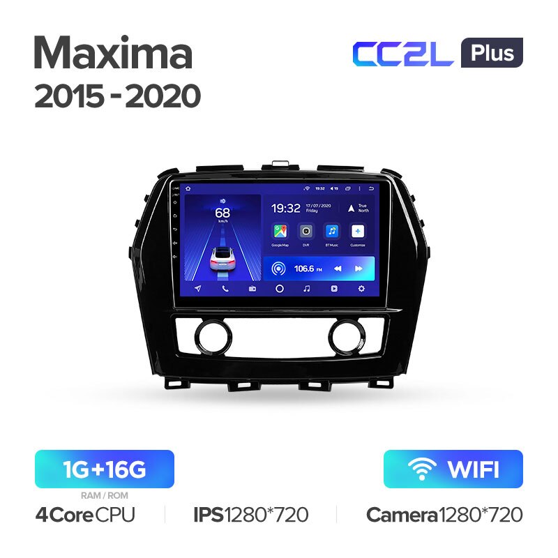 Штатная магнитола Teyes CC2L PLUS для Nissan Maxima A36 2015-2020 на Android 8.1