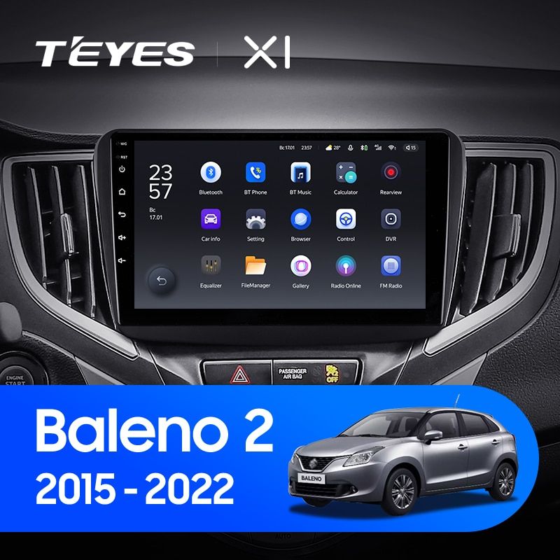 Штатная магнитола Teyes X1 для Suzuki Baleno 2 2015-2022 на Android 10