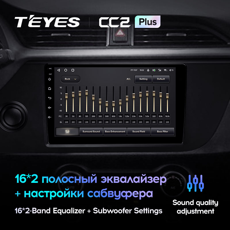 Штатная магнитола Teyes CC2PLUS для KIA Rio 4 FB 2020-2021 на Android 10