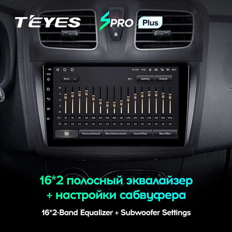 Штатная магнитола Teyes SPRO+ для Renault Logan/Sandero 2 2014-2019 на Android 10