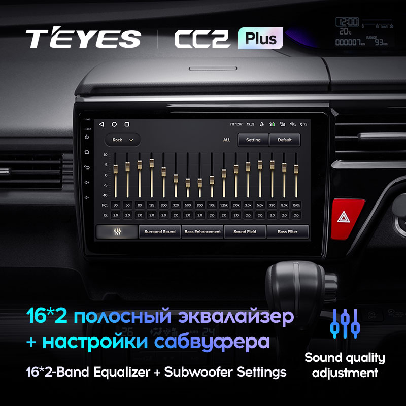 Штатная магнитола Teyes CC2PLUS для Honda Stepwgn 5 2015-2021 на Android 10