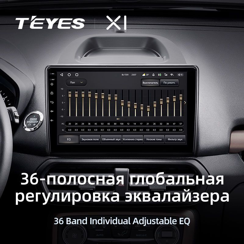 Штатная магнитола Teyes X1 для Ford EcoSport 2017-2021 на Android 10
