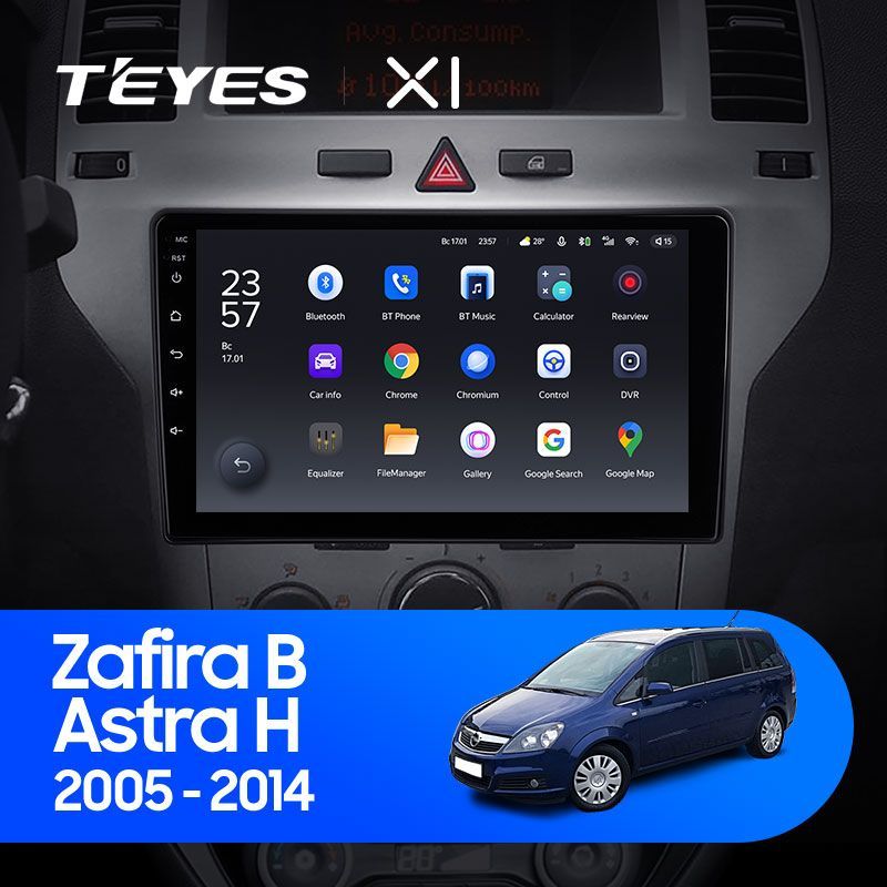 Штатная магнитола Teyes X1 для Opel Zafira B 2005 - 2014 на Android 10