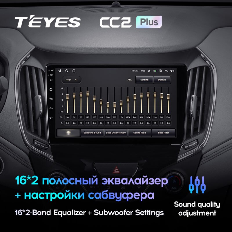 Штатная магнитола Teyes CC2PLUS для Chevrolet Cruze 2 2015-2020 на Android 10
