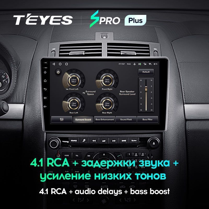 Штатная магнитола Teyes SPRO+ для Peugeot 407 1 2004-2011 на Android 10