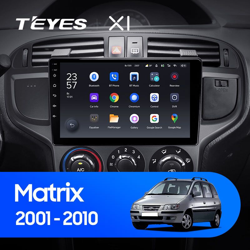 Штатная магнитола Teyes X1 для Hyundai Matrix 2001-2010 на Android 10