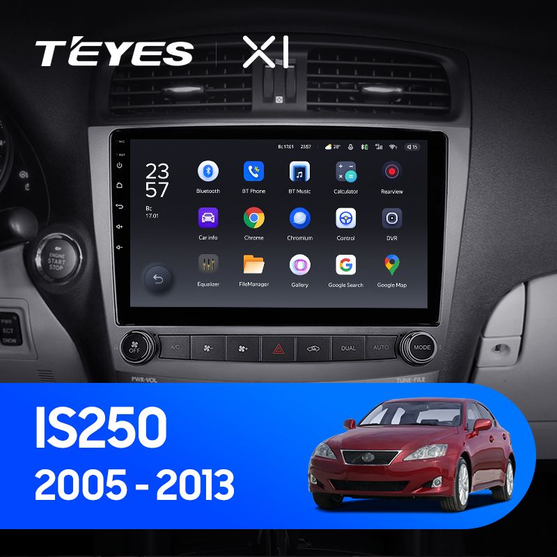 Штатная магнитола Teyes X1 для Lexus IS250 XE20 2005 - 2013 на Android 10