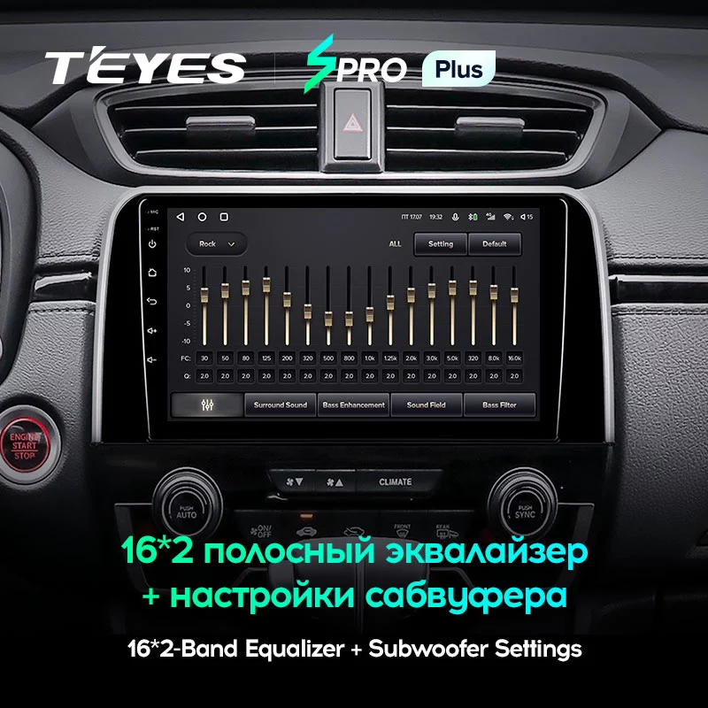 Штатная магнитола Teyes SPRO+ для Honda CRV CR-V 5 RT RW 2016-2018 на Android 10