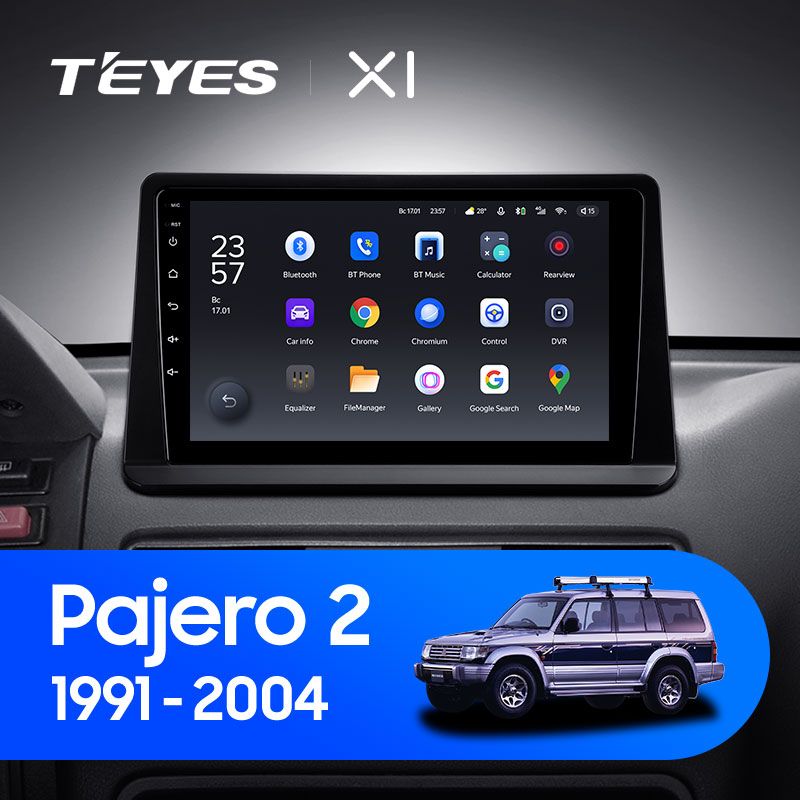 Штатная магнитола Teyes X1 для Mitsubishi Pajero 2 V30 V40 V20 1991-2004 на Android 10