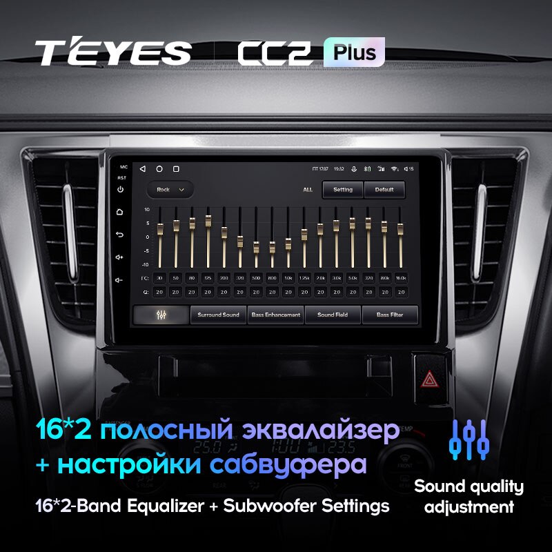 Штатная магнитола Teyes CC2PLUS для Toyota Alphard H30 2015-2020 на Android 10