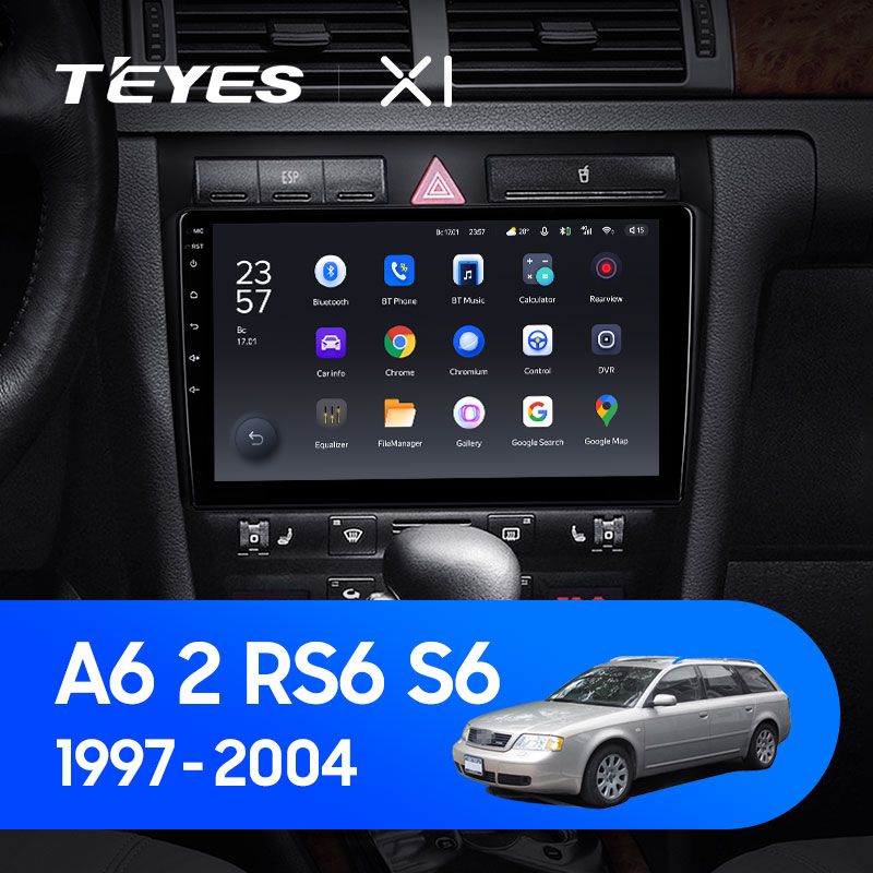Штатная магнитола Teyes X1 для Audi A6 C5 1997-2004 на Android 10
