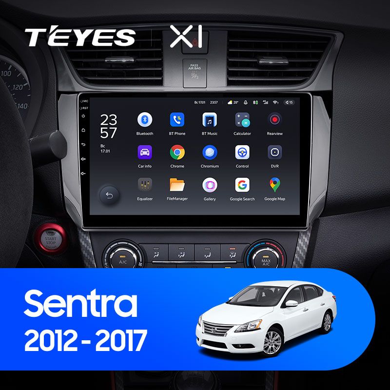 Штатная магнитола Teyes X1 для Nissan Sentra B17 2012-2017 на Android 10