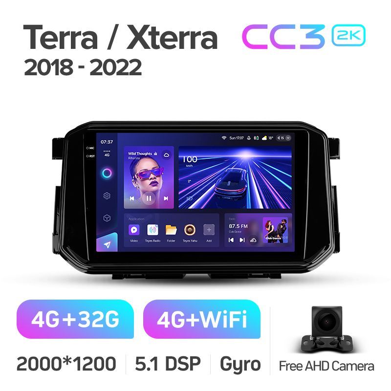 Штатная магнитола Teyes CC3 2K для Nissan Terra/Xterra 2018-2022 на Android 10