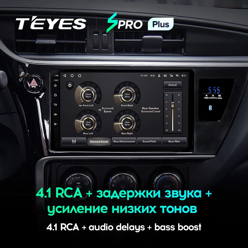 Штатная магнитола Teyes SPRO+ для Toyota Corolla XI 2016-2019 на Android 10