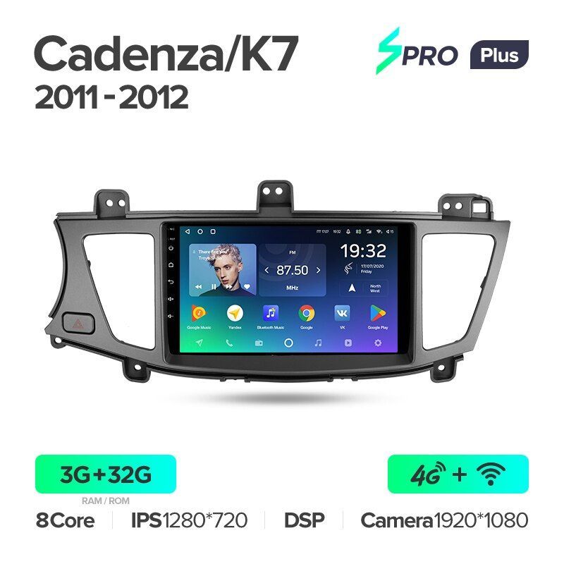 Штатная магнитола Teyes SPRO+ для KIA Cadenza K7 2011-2012 на Android 10