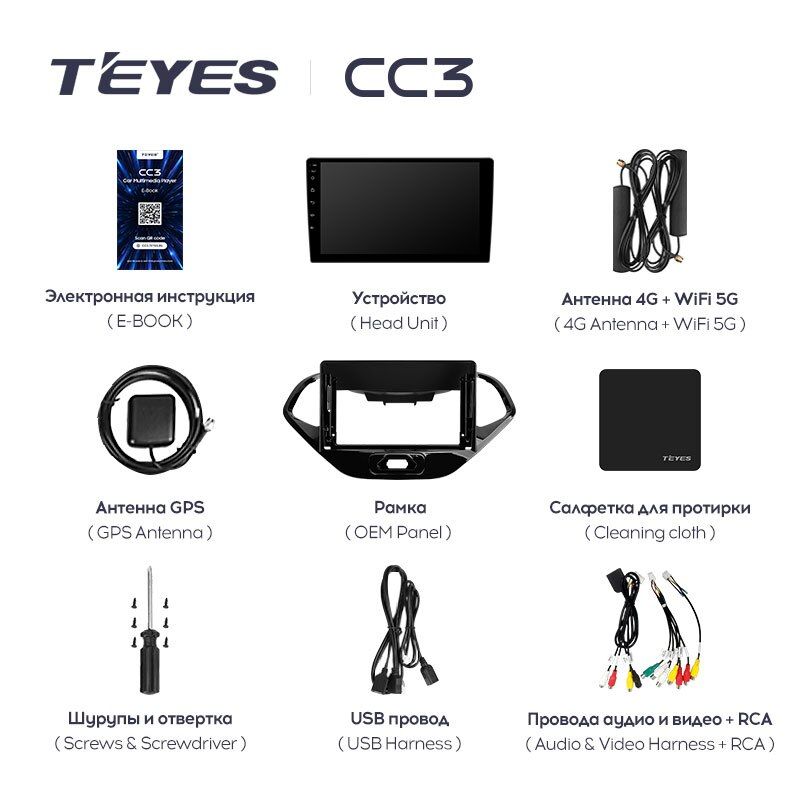 Штатная магнитола Teyes CC3 для Ford Figo 2015-2018 на Android 10