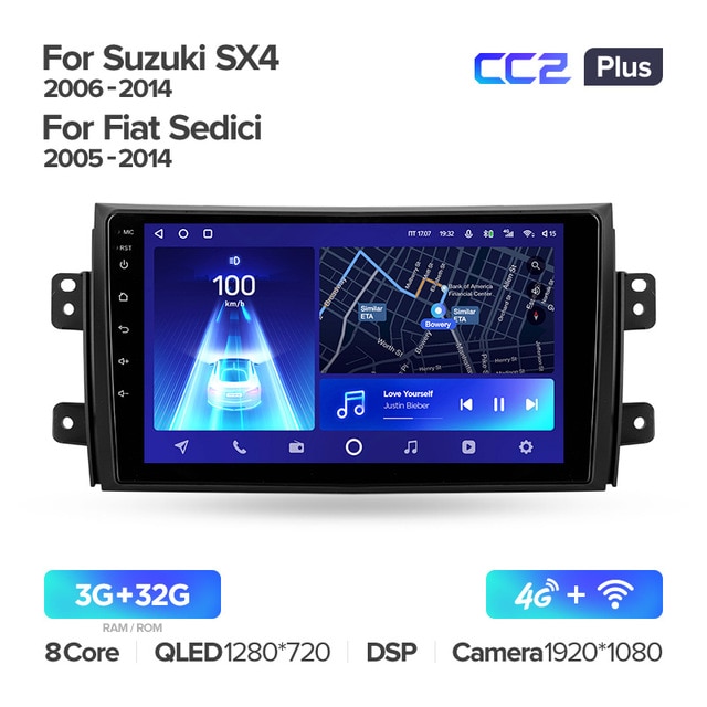 Штатная магнитола Teyes CC2PLUS для Suzuki SX4 I 2006-2014 на Android 10