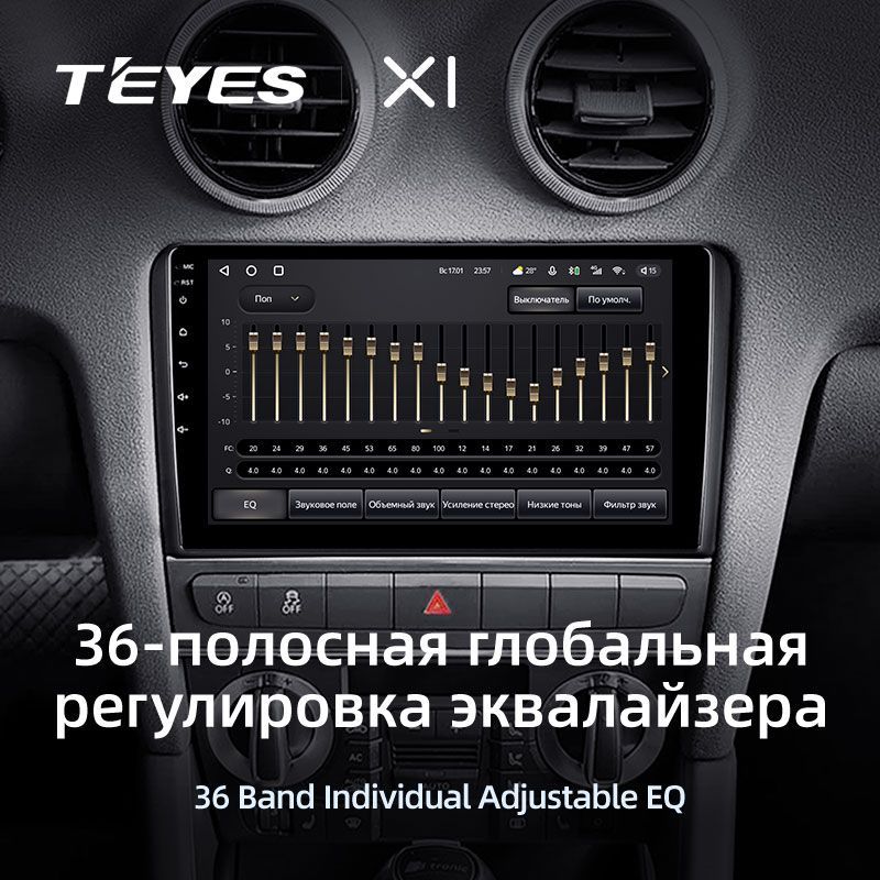 Базовая магнитола Teyes X1 на Android 10
