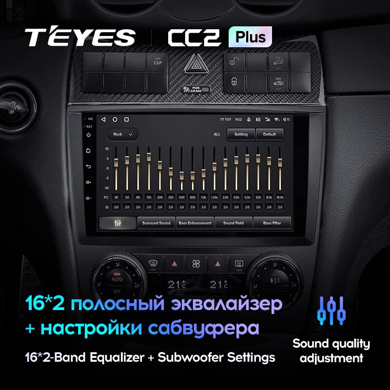 Штатная магнитола Teyes CC2PLUS для Mercedes-Benz C-Class W203 CL203 2004-2011 на Android 10